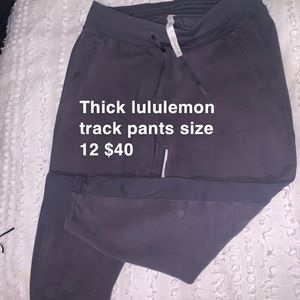 LULULEMON track pants very thick